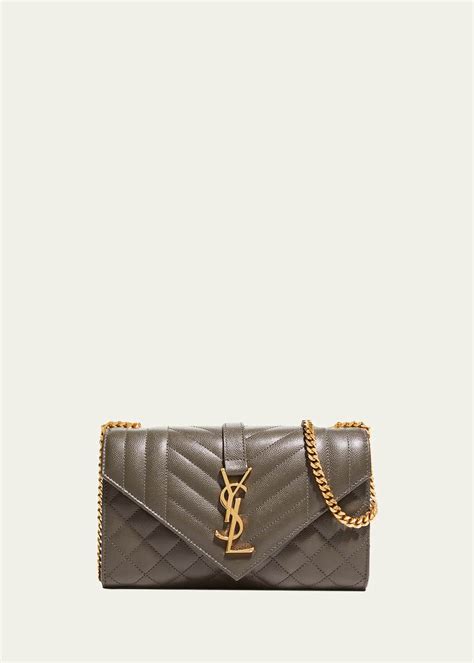 ysl monogram card case|ysl monogram leather satchel bag.